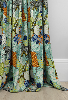 Phoebe, Aqua - Made to Measure Curtains